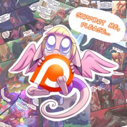  1:1 advertisement asking blue_eyes chibi female patreon ripli wings 