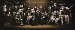  6+boys 6+girls :d :t :| absurdres alternate_costume animal_around_neck ankle_boots ankle_cuffs aqua_hair arm_warmers armchair armlet asymmetrical_sleeves back_tattoo bag baizhu_(genshin_impact) bar_(place) beidou_(genshin_impact) bell beret black_bow black_bowtie black_choker black_dress black_eyes black_footwear black_gloves black_hair black_headwear black_jacket black_pants black_ribbon black_shirt black_shorts black_suit blonde_hair blue_eyes blue_hair blunt_bangs bobby_socks bonnet book boots bottle bow bow-shaped_hair bowtie bracelet brown_eyes brown_hair butterfly_hair_ornament butterfly_ornament chair changpao changsheng_(genshin_impact) chinese_clothes chinese_text choker chongyun_(genshin_impact) chromatic_aberration cleavage_cutout closed_eyes closed_mouth clothing_cutout cocktail_dress cocktail_glass commentary cone_hair_bun couch crop_top cropped_shirt crossed_legs cup dark-skinned_female dark_skin double_bun dragon_print dress dress_bow drinking_glass earrings ears_visible_through_hair elbow_gloves empty_picture_frame english_commentary english_text epaulettes extra_minta eyepatch facial_mark feather_hair_ornament feathers flower-shaped_pupils flower_knot food food_bite forehead_mark formal frilled_choker frilled_shirt_collar frills fur-trimmed_jacket fur_trim ganyu_(genshin_impact) gathers genshin_impact glasses gloves gnosis_(genshin_impact) green_eyes green_hair guitar guoba_(genshin_impact) hair_between_eyes hair_bun hair_ornament hair_stick hairbow hairclip half_updo hand_up hat high-low_skirt high_heel_boots high_heels highres holding holding_book holding_food holding_hands holding_instrument holding_smoking_pipe holding_tray horn_ornament horns hu_tao_(genshin_impact) indoors instrument jacket jacket_on_shoulders jewelry keqing_(genshin_impact) kneehighs lapel_pin leaning_forward leaning_on_person leg_ribbon legs_up light_blue_hair lineup long_dress long_hair looking_at_viewer looking_back low-braided_long_hair low-tied_long_hair low_neckline low_twintails mafia multiple_boys multiple_girls neck_bell necktie ningguang_(genshin_impact) orange_hair oxfords pants pantyhose parted_bangs parted_lips photo_shoot piano picture_frame pink_hair pleated_skirt popsicle puffy_sleeves purple_eyes purple_hair qiqi_(genshin_impact) red_eyes red_hair red_sash ribbon sash see-through see-through_dress see-through_sleeves shawl shelf shenhe_(genshin_impact) shirt short_hair short_shorts shorts shoulder_bag shoulder_cape shoulder_sash side_slit single_earring single_glove sitting sitting_on_person skirt sleeping sleeveless sleeveless_dress sleeveless_shirt smile smoking_pipe snake socks standing standing_on_one_leg stool straight-on suit sweatdrop swept_bangs symbol-shaped_pupils tangzhuang tartaglia_(genshin_impact) tassel tattoo teeth thigh_strap tilted_headwear toeless_footwear train_(clothing) trapeze_dress tray turtleneck twintails two-tone_bow two_side_up upper_teeth_only very_long_hair vision_(genshin_impact) white_bow white_dress white_footwear white_hair white_jacket white_legwear white_necktie white_shirt wine_bottle wine_glass xiangling_(genshin_impact) xiao_(genshin_impact) xingqiu_(genshin_impact) xinyan_(genshin_impact) yanfei_(genshin_impact) yellow_eyes yun_jin_(genshin_impact) zhongli_(genshin_impact) 