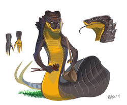  2016 ambiguous_gender apode draconcopode legless naga ratbat reptile scales scalie serpentine signature simple_background snake solo text tongue tongue_out white_background 