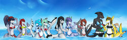  absurd_res anthro assisted_exposure avian ball beach beach_ball bikini bikini_removed bird black_sclera blue_hair blush brown_eyes brown_hair closed_eyes clothing cloud collar convenient_censorship day detailed_background electronics female fish furgonomics furry-specific_piercing green_hair grey_body grey_skin group hair half-closed_eyes headphones hi_res holding_ball holding_object inflatable mackerel_shark marine markings multicolored_body multicolored_skin myrl narrowed_eyes navel navel_piercing open_mouth orange_eyes outside partially_submerged piercing pool_toy red_hair seaside shark sharp_teeth signature sky smile star striped_markings striped_tail stripes swimwear swimwear_removed tail tail_markings tail_piercing teeth thresher_shark tongue tongue_out two_tone_body two_tone_skin white_body white_skin xaenyth xaenyth_(character) yellow_body yellow_skin 