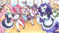  16:9 4k 5_fingers absurd_res accessory alicorn alternative_fashion anthro anthrofied applejack_(mlp) apron beverage blonde_hair blue_body blue_eyes bonbon_(mlp) boots bow_ribbon breasts classic_lolita cleavage closed_eyes clothed clothing country_lolita cowboy_hat dessert dress dstears earth_pony equid equine eyebrows eyelashes eyeshadow eyewear female fingers fluttershy_(mlp) food footwear freckles friendship_is_magic glasses green_eyes group hair hair_accessory hair_ribbon hairbow hand_on_own_face hasbro hat headgear headwear hi_res horn horse ice_cream inside j-fashion legwear lipstick lolita_(fashion) long_hair looking_at_viewer lyra_heartstrings_(mlp) maid_uniform makeup mammal mane_six_(mlp) marble_pie_(mlp) maud_pie_(mlp) moondancer_(mlp) multicolored_hair multicolored_tail my_little_pony mythological_creature mythological_equine mythology open_mouth orange_body pegasus photo pink_body pink_hair pink_tail pinkie_pie_(mlp) pony purple_body purple_hair purple_tail rainbow_dash_(mlp) rainbow_hair rainbow_tail rarity_(mlp) red_hair ribbons shoes socks stockings sweet_lolita tail thigh_highs tom_(mlp) trixie_(mlp) twilight_sparkle_(mlp) two_tone_hair unicorn unicorn_horn uniform white_body widescreen wings wristband 