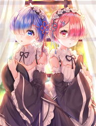  guzangnanfeng maid ram_(re_zero) re_zero_kara_hajimeru_isekai_seikatsu rem_(re_zero) 