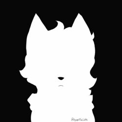  1:1 animated anthro ari_yellow_bell black_and_white felid female hi_res mammal monochrome question_mark silhouette solo talehnyan wynterthecat 