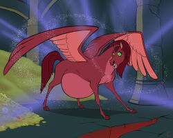  2024 alternate_species belly big_belly black_eyebrows coin colored convexpert cracked_ground diamond_(gem) digital_drawing_(artwork) digital_media_(artwork) dragon_(shrek) dreamworks english_description equid equine eyebrows eyelashes eyeshadow fangs feathered_wings feathers female female_feral feral fur gem green_eyes hi_res hooves inside lips long_mane long_tail looking_at_own_belly magic makeup mammal mane multicolored_body multicolored_fur mythological_creature mythological_equine mythology pegasus pillar pink_body pink_fur pink_tongue pink_wings pregnant pregnant_female pregnant_feral pupils purple_eyeshadow quadruped red_hooves red_lips red_mane red_tail red_wings shaded shrek_(series) simple_shading slit_pupils solo sparkles surprised_expression tail teeth tongue two_tone_body two_tone_fur two_tone_wings unguligrade wings 