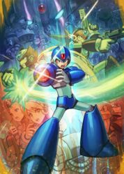  4girls 6+boys agile_(mega_man) aiming aiming_at_viewer alia_(mega_man) android arm_cannon axl_(mega_man) axl_bullets beam_saber blonde_hair brown_hair clenched_teeth colonel_(mega_man) commentary_request douglas_(mega_man) dr._doppler_(mega_man) dynamo_(mega_man) energy_blade energy_sword everyone forehead_jewel gate_(mega_man) gloves green_eyes gun headset helmet highres holding holding_gun holding_weapon iris_(mega_man) kuroi_susumu layer_(mega_man) lumine_(mega_man) mega_man_(series) mega_man_x1 mega_man_x2 mega_man_x3 mega_man_x4 mega_man_x5 mega_man_x6 mega_man_x7 mega_man_x8 mega_man_x_(series) multiple_boys multiple_girls open_mouth pallette_(mega_man) red_(mega_man_x) serges_(mega_man) sigma_(mega_man) signas_(mega_man) sword teeth vile_(mega_man) violen_(mega_man) weapon x_(mega_man) z_saber zero_(mega_man) 