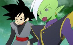  2boys crayon_shin-chan derivative_work dragon_ball dragon_ball_super earring gokuu_black kanae10311231 male_focus multiple_boys parody source_request style_parody zamasu 