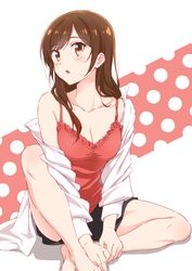  a4_(144dpi) brown_hair fanart female high_resolution kanojo_okarishimasu long_hair mizuhara_chizuru nakamura_kou solo twitter 