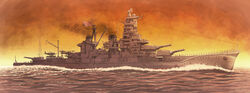  6+boys aichi_e13a aircraft airplane anti-aircraft_gun battleship biplane cannon casemate commentary_request earasensha flag haruna_(battleship) highres imperial_japanese_navy military military_vehicle mitsubishi_f1m_pete multiple_boys ocean original photoshop_(medium) rising_sun_flag seaplane ship smoke sunburst sunset turret vehicle_focus warship water watercraft world_war_ii 