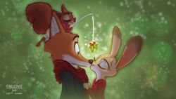  16:9 anthro bad_guy_cafe blue_eyes brown_body brown_fur canid canine female fox fur group hi_res holly_(plant) kissing lagomorph leporid male mammal ocerydia_zoona orange_body orange_fur plant qalcove qalcove_(character) rabbit rodent scarf sciurid tan_body tan_fur tree_squirrel widescreen ziegelzeig_zoona 