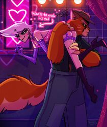  accessory angel_dust angry anthro armwear carrying_another choker clothing corset domestic_cat dominant dominant_male elbow_gloves felid feline felis femboy garter garter_straps gloves hair handwear hazbin_hotel hellaverse hi_res human jewelry lackadaisy lingerie makeup male mammal muscular muscular_male necklace pink_corset shoulder_carry topwear triona-tribble viktor_vasko 