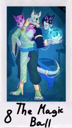  3_toes canid canid_demon canine cerberus chains clothed clothing demon european_mythology feet fluffy_clothing footwear fur greek_mythology green_eyes hellhound hi_res high_heels horn hybrid magic mammal manacle multi_head mythological_canine mythological_creature mythology shoes tenebrea toes white_body white_fur yarem4 