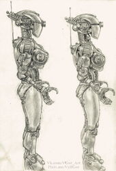  assaultron_(fallout) fallout female hi_res humanoid machine microsoft not_furry robot robot_humanoid solo vylfgor 