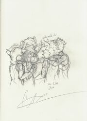  absurd_res alexworld_art amorous anthro avian bird bodily_fluids canid canine canis coby_(amorous) cockatiel cockatoo crying domestic_dog dustin_(amorous) fan_character felid feline female fox graphite_sketch group group_hug herding_dog hi_res hug hugging_another husky lex_(amorous) lion male malinois_dog mammal monochrome nordic_sled_dog pantherine parrot pastoral_dog seth_(amorous) sheepdog simple_background skye_(amorous) spitz tears tiger traditional_media_(artwork) 