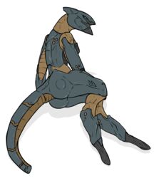  alternate_species anthro anthrofied ass breasts female hi_res konami machine metal_gear metal_gear_(robot) metal_gear_ray methados non-mammal_breasts robot scalie solo source_request 