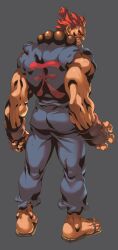  akuma capcom gouki male male_focus red_hair red_hair street_fighter 