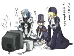  1boy arc_system_works blazblue blazblue:_calamity_trigger carl_clover controller game_controller hakumen joystick nirvana playing_games translated translation_request 