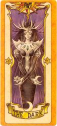  card_captor_sakura clow_card dark dark_(clow_card) moon star 