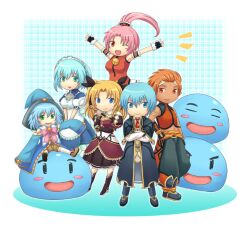  atelier_(series) etward_deisler etward_dysler green_eyes gust jiro kichi liliane_vehlendorf mana_khemia_(series) mana_khemia_2 pink_hair puni puniyo razeluxe_meitzen red_hair red_hair rozeluxe_meitzen taro whim yun 