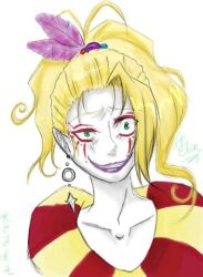  blonde_hair cefca_palazzo crazy final_fantasy final_fantasy_vi insane kefka_palazzo lowres make_up makeup psycho 