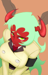  demon_girl highres ootalia panty_&amp;_stocking_with_garterbelt red_skin scanty scanty_(psg) 