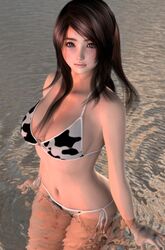  3d bikini black_hair hinemaru lowres swimsuit 