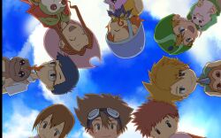  digimon ishida_yamato izumi_koushiro kido_jyou koromon motimon nyaromon pukamon tachikawa_mimi takashi_takeru takenouchi_sora tanemon tokomon tsunomon yagami_hikari yagami_taichi yokomon 