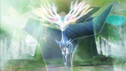  3d animated animated animation florest forest lowres nature no_humans pokemon pokemon_(game) pokemon_xy xerneas 