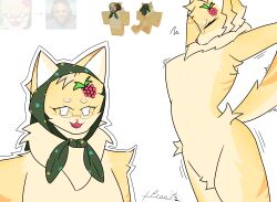  absurd_res animal_humanoid cat_humanoid catte_(kaiju_paradise) felid felid_humanoid feline feline_humanoid female fur hi_res humanoid mammal mammal_humanoid orange_body orange_fur plus_proot white_eyes yellow_body yellow_fur 