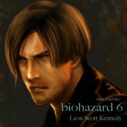  asia_airport blonde_hair blonde_hair bust dark face leon_s_kennedy lowres male male_focus pixiv_thumbnail resident_evil resident_evil_6 upper_body 