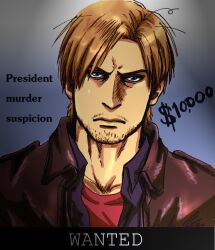  leon_s_kennedy male male_focus pixiv_thumbnail resident_evil resident_evil_6 resized sandoicchi sandwichi wanted 