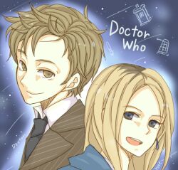  &aelig;&micro;&hellip;&eacute;&dagger;ž 1boy ?? blonde_hair dalek doctor_who female phone_booth pixiv_thumbnail police_box resized rose_tyler tenth_doctor the_doctor 