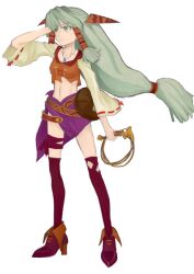  feena feena_(grandia) female female game_arts goodbye_bitmap grandia grandia_i green_hair long_hair pixiv_thumbnail resized solo 