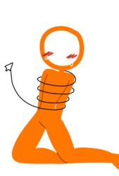  alan_becker animator_vs_animation blush computer_mouse lasso_tool newgrounds no_face no_genitals on_knees orange_body raku_sarvin stickfigure stickman suggestive sweat the_second_coming_(animator_vs_animation) tied_up transparent_background youtube 