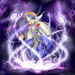  divine_grace_-_northwemko duel_monster female long_hair usoutsuki very_long_hair yu-gi-oh! 