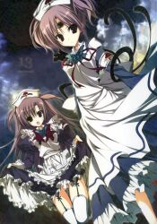  13 amene garter_belt inugami_kira maid mitsuki_(13) necotoxin nopan paper_texture stockings thighhighs 