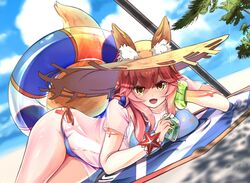  animal_ears bikini fate/grand_order kitsune see_through swimsuits tagme tail tamamo_no_mae 