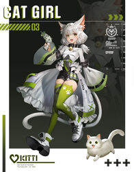  :d absurdres animal_ear_fluff animal_ear_legwear animal_ears bell belt_buckle black_bodysuit blunt_bangs bodysuit border buckle cat_ear_legwear cat_ears cat_girl cat_tail chungla coat commentary dated energy_gun english_text feline female frilled_coat frills full_body gradient_background green_eyes green_thighhighs gun hair_intakes halftone hand_up handgun high_collar high_tops highres holding holding_gun holding_weapon holster jingle_bell long_hair long_sleeves looking_at_viewer low_twintails oerba_yun_fang open_mouth original outside_border paw_print pet_food pocket raised_eyebrows ray_gun science_fiction shoelaces shoes sidelocks skin_fang skin_tight skindentation sleeves_past_wrists smile sneakers solo symbol-only_commentary tail thighhighs twintails walking weapon white_border white_coat white_footwear white_hair white_tail wide_sleeves zettai_ryouiki zipper zoom_layer 