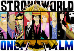  brook franky kinjishi_no_shiki monkey_d_luffy multiple_boys multiple_girls nami_(one_piece) nico_robin one_piece one_piece:_strong_world roronoa_zoro sanji usopp 