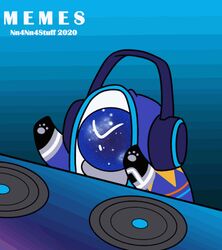  2020 ambiguous_gender angry animated big_headphones blue_background bongo_cat clothed clothing disc_jockey dj_subatomic_supernova domestic_cat electronics eyebrows felid feline felis feral for_a_head grey_pawpads grey_paws headgear headphones hoodie humor jacket mammal meme musical_instrument nn4nn4stuff no_straight_roads object_head pawpads paws recorder_(musical_instrument) short_playtime simple_background solo space topwear turntable_(decks) white_eyebrows wind_instrument woodwind_instrument 