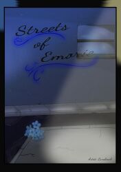  absurd_res artdumpofeeeee city cover cover_art cover_page flower hi_res nintendo noir plant pokemon puddle raining street street_lamp window zero_pictured 