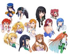  6+girls :d :o absurdres animal_ears aqua_eyes asymmetrical_wings ayase_eli back backless_outfit bare_shoulders black_gloves black_hair black_hat black_wings blazer blonde_hair blue_choker blue_dress blue_eyes blue_gloves blue_hair blue_hat blue_jacket blunt_bangs blush bow bowtie braid breasts brown_hair brown_neckerchief butterfly_(love_live!) choker cleavage clenched_teeth closed_eyes closed_mouth coat collarbone collared_shirt commentary_request cropped_head cropped_shoulders cropped_torso crossed_bangs crying crying_with_eyes_open dark_blue_hair detached_sleeves diagonal-striped_bow diagonal-striped_bowtie diagonal-striped_clothes dress dress_shirt drill_hair elbow_gloves embarrassed epaulettes female fingerless_gloves frilled_gloves frilled_shirt frills from_side frown gloves glowstick green_bow green_bowtie green_eyes green_neckerchief green_sailor_collar grey_dress grey_jacket grey_sailor_collar grin hair_behind_ear hair_bun hair_ornament hair_scrunchie hajimari_wa_kimi_no_sora half_updo hand_on_own_arm happy_party_train hat headset heanna_sumire highres holding holding_glowstick holding_own_hair horse_ears horse_girl jacket kantai_collection kitakami_(kancolle) konoe_kanata kurosawa_dia kurosawa_ruby lab_coat long_hair looking_ahead looking_at_viewer looking_back looking_to_the_side love_live! love_live!_nijigasaki_high_school_idol_club love_live!_school_idol_project love_live!_sunshine!! love_live!_superstar!! low-tied_sidelocks low_twin_braids lower_teeth_only matsuura_kanan medium_hair microphone mismatched_wings mole mole_under_mouth moshi_(0364p) multiple_girls neck_ribbon neckerchief necktie negative_space nonfiction!!_(love_live!) off_shoulder official_alternate_costume open_clothes open_coat open_mouth orange_eyes orange_hair otonokizaka_school_uniform out_of_frame parted_lips penlight_(glowstick) pink_eyes pointing pointing_at_viewer ponytail profile puffy_short_sleeves puffy_sleeves purple_eyes purple_gloves purple_shirt red_hair red_necktie red_ribbon ribbon sailor_collar sakurauchi_riko school_uniform scrunchie see-through see-through_cleavage see-through_sleeves shibuya_kanon shirt short_sleeves sidelocks sideways_glance silence_suzuka_(umamusume) simple_background single_braid single_side_bun sleeveless sleeveless_shirt small_breasts smile solo split_mouth straight-on striped_clothes tears teeth tiara tsushima_yoshiko twin_braids two_side_up umamusume upper_body upper_teeth_only uranohoshi_school_uniform v-shaped_eyebrows w_over_eye wakana_shiki white_background white_coat white_scrunchie white_shirt white_sleeves white_wings wings winter_uniform yellow_eyes yoneme_mei yuigaoka_school_uniform 