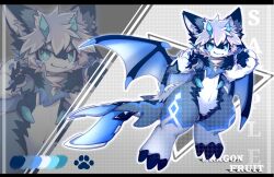  2022 2_horns :3 anthro big_eyes blue_body blue_eyes blue_fur blue_horn dragon fur furred_dragon furred_scalie hi_res hlg7777 horn kemono looking_at_viewer male mythological_creature mythological_scalie mythology nude_anthro nude_male scalie slim_anthro slim_male solo white_body white_fur 