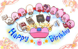  avian bird blue_eyes blush bow_(decoration) bow_(feature) bow_ribbon controller cord decorated_bow decoration electronics famicom famicom_console famicom_controller feral flower game_boy game_boy_advance game_boy_advance_console game_boy_cartridge game_boy_console game_boy_family game_cartridge game_console game_controller game_media gamecube gamecube_console gamecube_controller gaming grey_body grey_skin group handheld handheld_console high-angle_view holding_console holding_controller holding_game_boy holding_game_controller holding_object holding_sign king_dedede kirby kirby_(series) looking_at_viewer lying male n64_cartridge n64_console n64_controller nintendo nintendo_3ds nintendo_3ds_console nintendo_64 nintendo_console nintendo_controller nintendo_ds nintendo_ds_console nintendo_ds_family nintendo_entertainment_system nude number on_front open_mouth open_smile pink_body pink_skin plant playing_video_game purple_eyes rank re_k red_body red_skin retro_console retro_controller ribbons sign sitting smile star storage_media super_famicom super_famicom_console super_famicom_controller super_nintendo television toony vertical_bar_eyes waddle_dee waddling_head white_body white_skin wii wii_console wii_remote wired_controller 