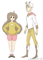  1boy bad_deviantart_id bad_id bee bee_(bee_and_puppycat) bee_and_puppycat bell bug canned_muffins collar deviantart_sample feline female image_sample neck_bell personification puppycat 