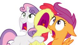  2015 absurd_res alpha_channel apple_bloom_(mlp) earth_pony equid equine feathered_wings feathers female feral friendship_is_magic group hasbro hi_res horn horse mammal masemj my_little_pony mythological_creature mythological_equine mythology pegasus pony scootaloo_(mlp) simple_background sweetie_belle_(mlp) transparent_background unicorn wings 