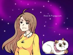  bee bee_(bee_and_puppycat) bee_and_puppycat bug commentary_request feline female karina_a. puppycat 