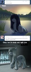  absurd_res ask_blog digital_media_(artwork) drxii english_text equid equine female friendship_is_magic hasbro hi_res horse ipsywitch mammal my_little_pony pony text tumblr wet_mane 