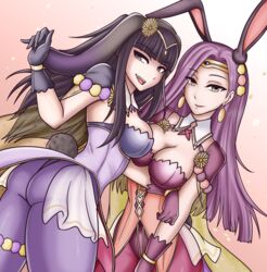  2girls alternate_costume ass breasts bunny_ears bunny_girl bunnysuit clothed clothing easter female fire_emblem fire_emblem_awakening fire_emblem_echoes:_shadows_of_valentia fire_emblem_heroes hayato_stuff nintendo official_alternate_costume sonya_(fire_emblem) sonya_(spring)_(fire_emblem) tharja_(fire_emblem) tharja_(spring)_(fire_emblem) 