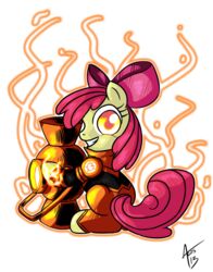  alpha_channel angry apple_bloom_(mlp) better_version_at_source clothing creepy crossover cynos-zilla english_text equid equine female friendship_is_magic greed green_lantern_(series) hasbro hi_res horse mammal my_little_pony orange_lantern pony ring signature simple_background smile solo text transparent_background 