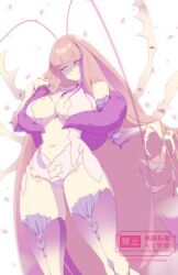  antenna_hair antennae arthropod_girl arthropod_limbs artist_name breasts cleavage cleavage_cutout clothing_cutout cockroach_girl curvy dress female fur-trimmed_dress fur_trim highres huge_breasts indie_virtual_youtuber large_breasts long_hair looking_at_viewer matara_kan mature_female mole mole_on_breast monster_girl multicolored_hair patreon_username peach-cup petals pink_hair smile standing stomach_cutout streaked_hair thick_thighs thighhighs thighs twitter_username very_long_hair virtual_youtuber white_background yellow_eyes 